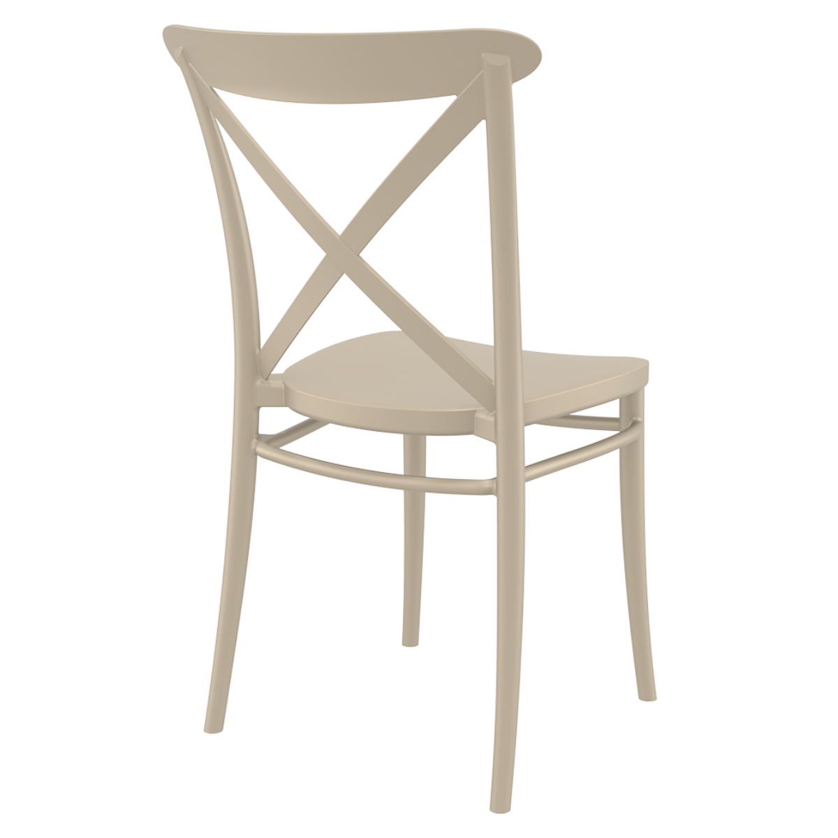 ST CROSY Taupe design Plastic outdoor chair